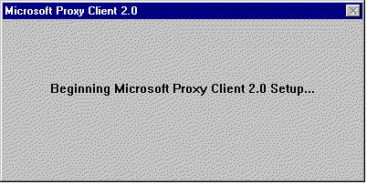 MS Proxy Client Install