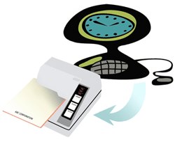 DocuClock time stamper with Atomic Clock accuracy
